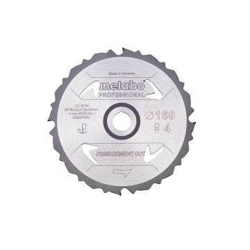 Пилкове полотно «fibercement cut — professional», 160x20 Z4 PCD FZ 5° (628287000)