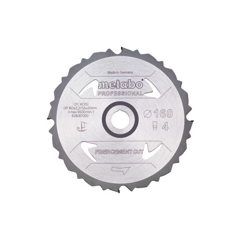Пилкове полотно «fibercement cut — professional», 160x20 Z4 PCD FZ 5° (628287000)