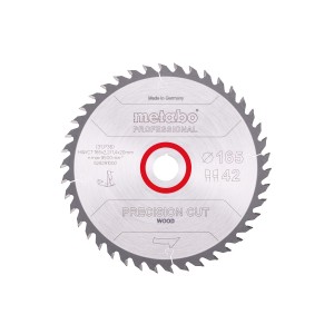 Пилкове полотно «precision cut wood - professional», 165x20 Z42 WZ 15° (628291000)