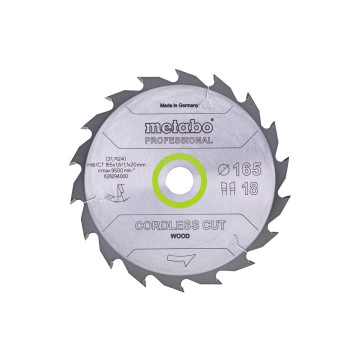 Пилкове полотно «cordless cut wood - professional», 165x20 Z18 WZ 20° (628294000)