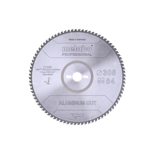 Пилкове полотно «aluminium cut - professional», 305x30 Z84 FZ/TZ 5°neg (628448000)