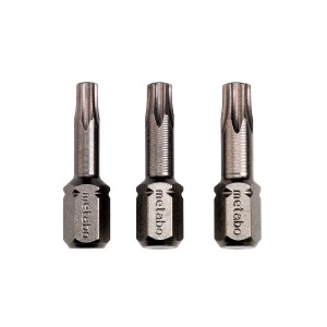 3 інструментальні насадки для гвинтів Torx, T15/ 20/ 25 Torsion (628539000)
