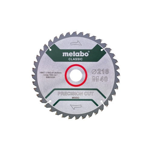 Пилкове полотно «precision cut wood - classic», 216x30 Z40 WZ 5°neg /B (628652000)