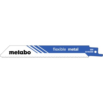 5 пилкових полотен для шабельних пилок «flexible metal», 150 x 0,9 мм (631454000)