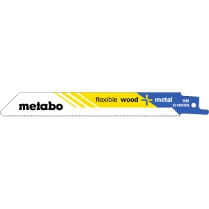 5 пилкових полотен для шабельних пилок «flexible wood + metal», 150 x 0,9 мм (631492000)