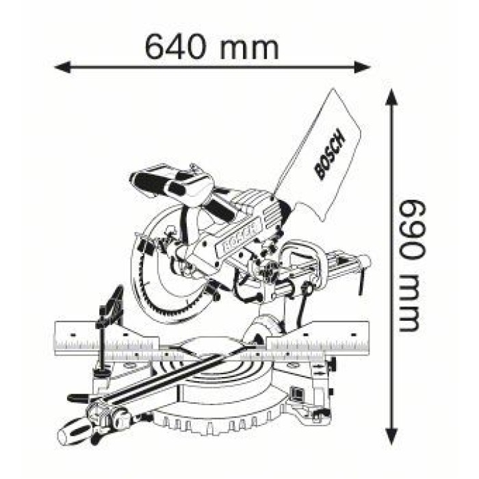 Торцювальна пила BOSCH GCM 10 SD (0601B22508) Торцювальна пила BOSCH GCM 10 SD (0601B22508)