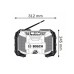 Акумуляторний радіоприймач BOSCH GML 10.8 V-LI (0601429200)