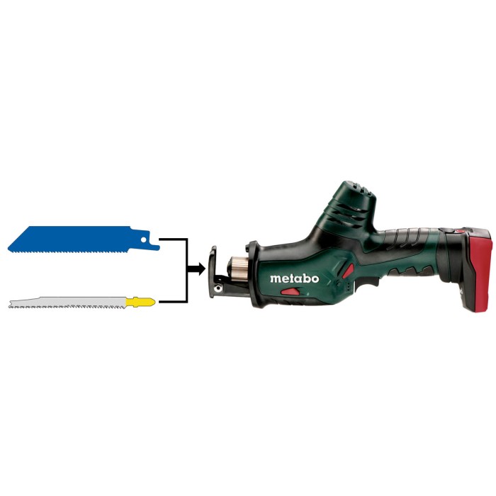 Акумуляторна шабельна пила METABO Powermaxx ASE 10.8 (602264890) Акумуляторна шабельна пила METABO Powermaxx ASE 10.8 (602264890)