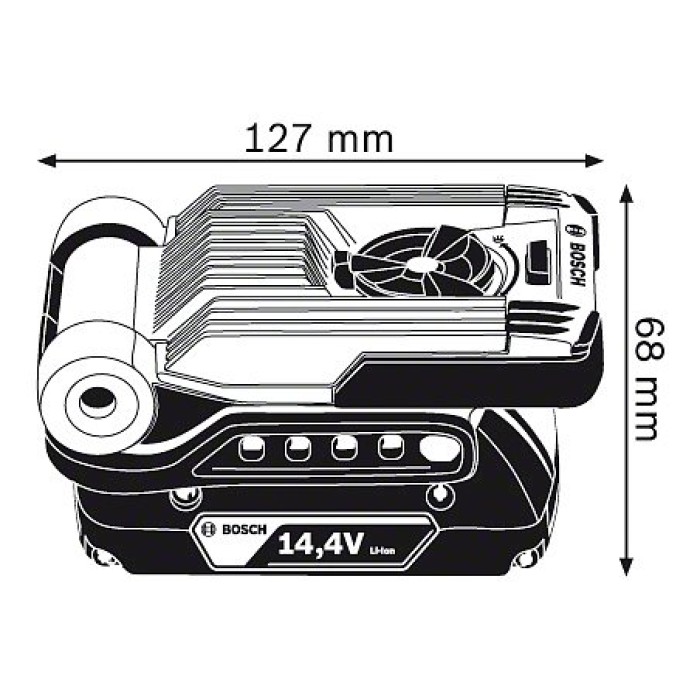 Акумуляторний ліхтар BOSCH GLI VariLED Professional (0601443400) Акумуляторний ліхтар BOSCH GLI VariLED Professional (0601443400)