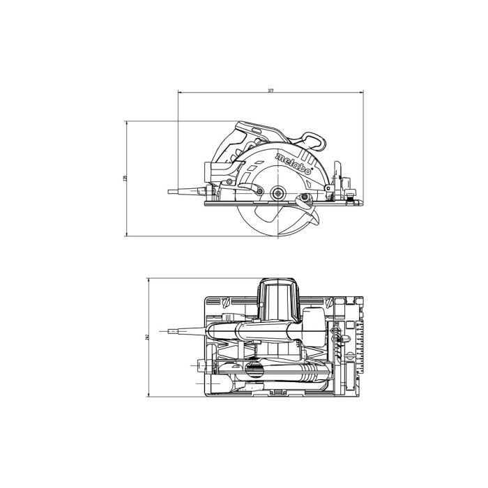 Дискова ручна пила METABO KS 55 FS (600955700) Дискова ручна пила METABO KS 55 FS (600955700)