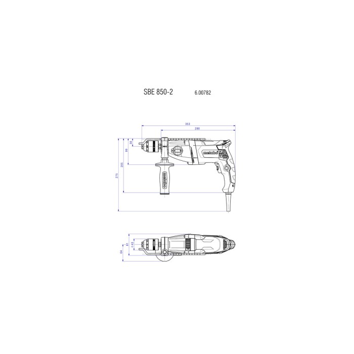 Дриль METABO SBE 850-2 (600782510) Дриль METABO SBE 850-2 (600782510)