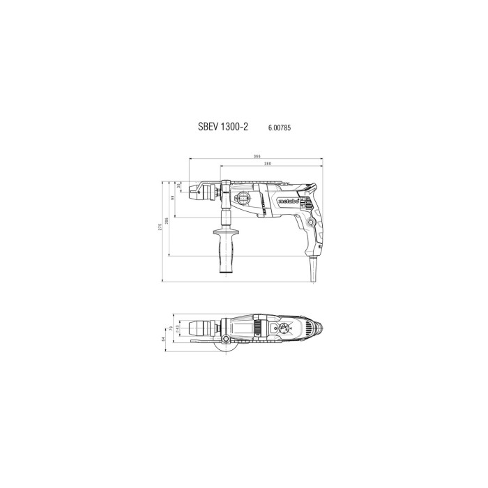 Дриль METABO SBEV 1300-2 (600785500) Дриль METABO SBEV 1300-2 (600785500)