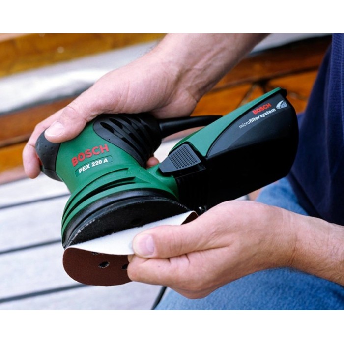 Кутова шліфмашина BOSCH PEX 220A (0603378020) Кутова шліфмашина BOSCH PEX 220A (0603378020)