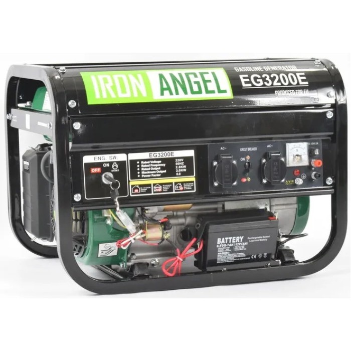 Генератор бензиновий IRON ANGEL EG 3200E Генератор бензиновий IRON ANGEL EG 3200E