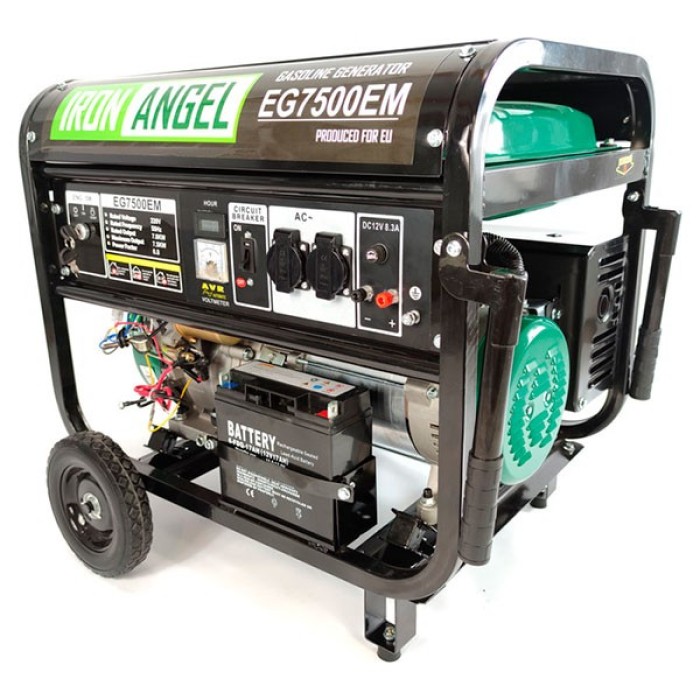 Генератор бензиновий IRON Angel EG 7500 EМ Генератор бензиновий IRON Angel EG 7500 EМ
