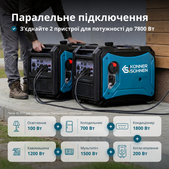 Інверторний генератор KS 4000iE S Інверторний генератор KS 4000iE S