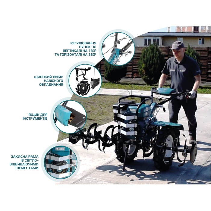 Бензиновий культиватор KS 9HP-1350G-3 (500) Бензиновий культиватор KS 9HP-1350G-3 (500)