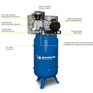 Компресор поршневий Fiac AB 300/988 (380V) 10 бар (ресивер 270 л, пр-сть 65,28 м3/годину)