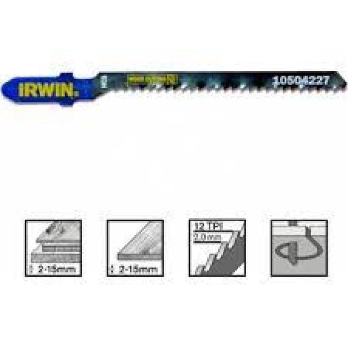 Пилка для лобзика по дереву T119BO 5шт, IRWIN Пилка для лобзика по дереву T119BO 5шт, IRWIN