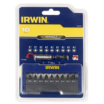 Набір біт с магнітним тримачем 10 шт.,  IRWIN