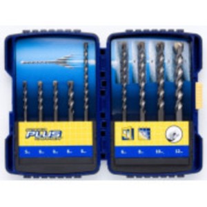 Набір бурів SDS Plus SPDH 10шт. у кейсі  / 5/5.5/6.0 x110мм, 5.5/6/8/10/12 x160мм