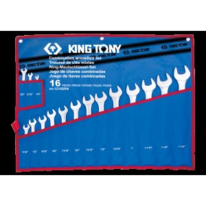 Набір ключів комбі 16 шт. в чохолі із терилену KING TONY