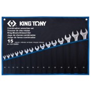 Набір ключів комбі 10-32 мм 15 одиниць  KING TONY