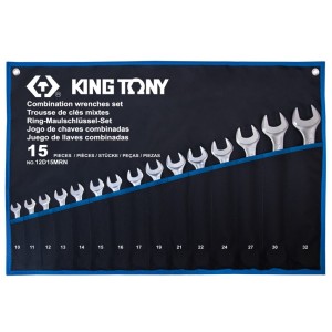 Набір ключів комбі 10-32 мм 15 одиниць  KING TONY