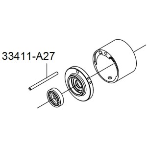 Ремкомплект гайковерта 33411-040 (штіфт фіксації циліндра)