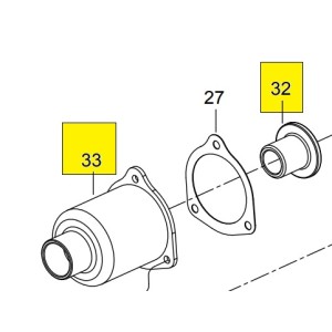 Корпус ударного механизма в сборе (сост.32,33) для 33411-020