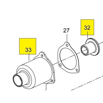 Корпус ударного механизма в сборе (сост.32,33) для 33411-020
