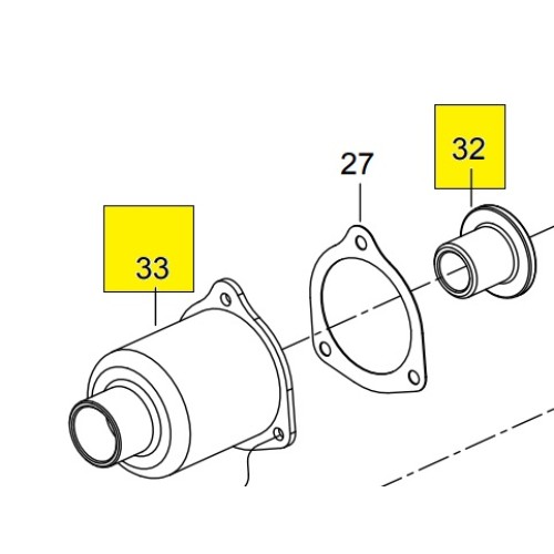 Корпус ударного механизма в сборе (сост.32,33) для 33411-020