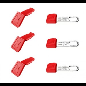 Кліпси для стропи безпеки та ручок інструмента KNIPEX 00 63 06 TCR Tethered Tool, MIX (3+3шт)