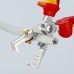Кліщі для видалення ізоляції, з функцією різання кабелю VDE StriX KNIPEX 13 66 180 T, зі страхувальним кріпленням, хромовані