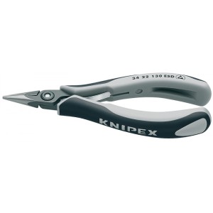 Прецизійні плоскогубці захватні для електроніки KNIPEX 34 22 130 ESD