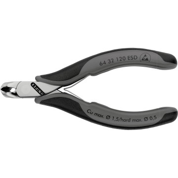 Кусачки торцеві для електроніки KNIPEX 64 32 120 ESD
