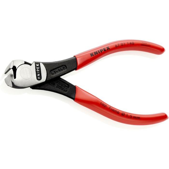 Кусачки торцеві для електроніки KNIPEX 67 01 140 Кусачки торцеві для електроніки KNIPEX 67 01 140