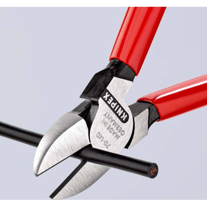 Кусачки бокові (бокорізи), діаметр 4,0мм, 140мм KNIPEX 70 01 140 EAN, фосфатовані Кусачки бокові (бокорізи), діаметр 4,0мм, 140мм KNIPEX 70 01 140 EAN, фосфатовані