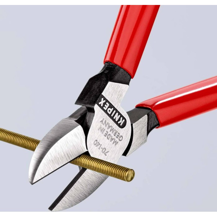 Кусачки бокові (бокорізи), діаметр 4,0мм, 140мм KNIPEX 70 01 140 EAN, фосфатовані Кусачки бокові (бокорізи), діаметр 4,0мм, 140мм KNIPEX 70 01 140 EAN, фосфатовані