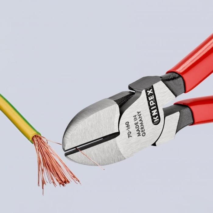 Кусачки бокові (бокорізи), діаметр 4,0мм, 160мм KNIPEX 70 01 160 SB, фосфатовані Кусачки бокові (бокорізи), діаметр 4,0мм, 160мм KNIPEX 70 01 160 SB, фосфатовані