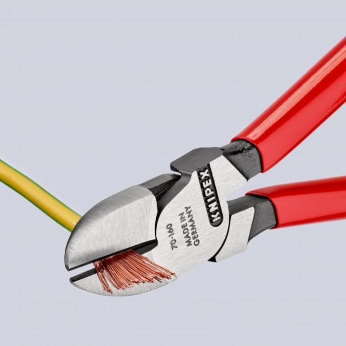 Кусачки бокові (бокорізи), діаметр 4,0мм, 160мм KNIPEX 70 01 160 SB, фосфатовані Кусачки бокові (бокорізи), діаметр 4,0мм, 160мм KNIPEX 70 01 160 SB, фосфатовані