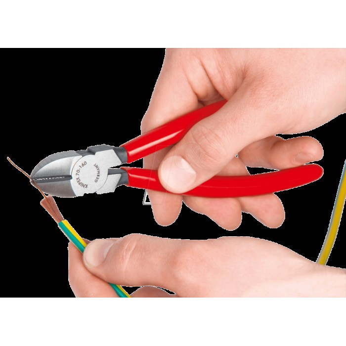 Кусачки бокові (бокорізи) O4,0мм, 180мм KNIPEX 70 01 180, фосфатовані Кусачки бокові (бокорізи) O4,0мм, 180мм KNIPEX 70 01 180, фосфатовані