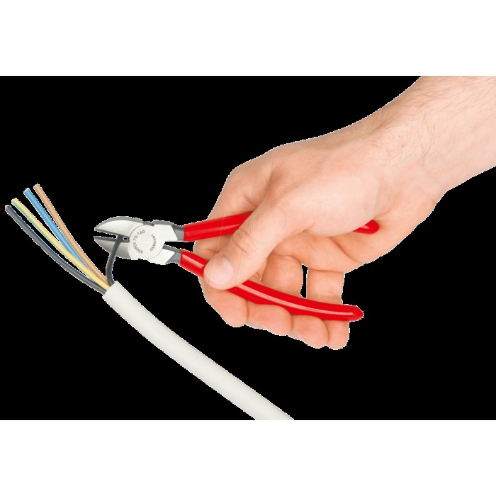 Кусачки бокові (бокорізи) O4,0мм, 180мм KNIPEX 70 01 180, фосфатовані Кусачки бокові (бокорізи) O4,0мм, 180мм KNIPEX 70 01 180, фосфатовані