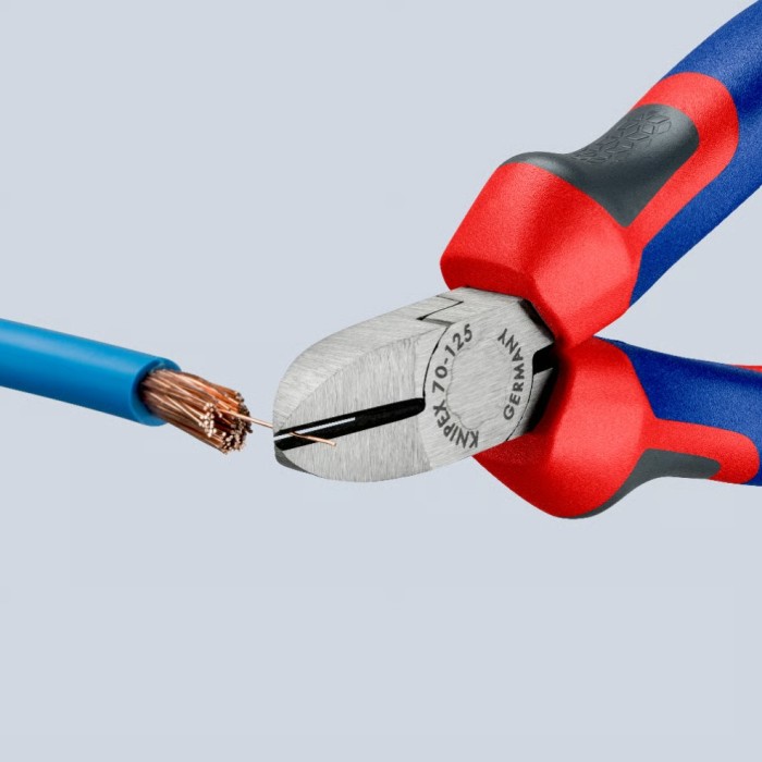 Кусачки бокові (бокорізи), діаметр 3,0мм, 125мм KNIPEX 70 02 125 SB, фосфатовані Кусачки бокові (бокорізи), діаметр 3,0мм, 125мм KNIPEX 70 02 125 SB, фосфатовані