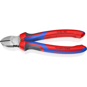Кусачки бокові (бокорізи), діаметр 4,0мм,160мм KNIPEX 70 02 180 SB, фосфатовані
