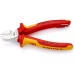 Кусачки бокові (бокорізи), діаметр 4,0мм, 160мм VDE KNIPEX 70 06 160 T BK, зі страхувальним кріпленням, хромовані