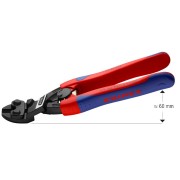 Болторіз компактний зігнутий під кутом, діаметр 6,0мм CoBolt KNIPEX 71 22 200 SB, фосфатований
