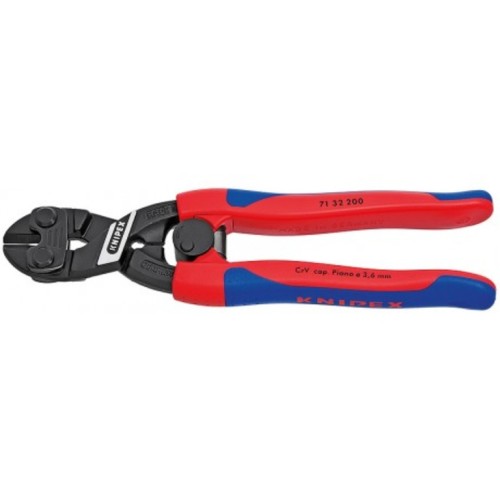 Болторіз компактний, діаметр 6,0мм CoBolt KNIPEX 71 32 200 T, зі страхувальним кріпленням, фосфатований