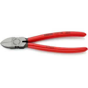 Кусачки бокові (бокорізи) для пластмаси, 180мм KNIPEX 72 01 180, фосфатовані