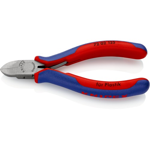 Кусачки бокові (бокорізи) для пластмаси, 125мм KNIPEX 72 02 125, фосфатовані